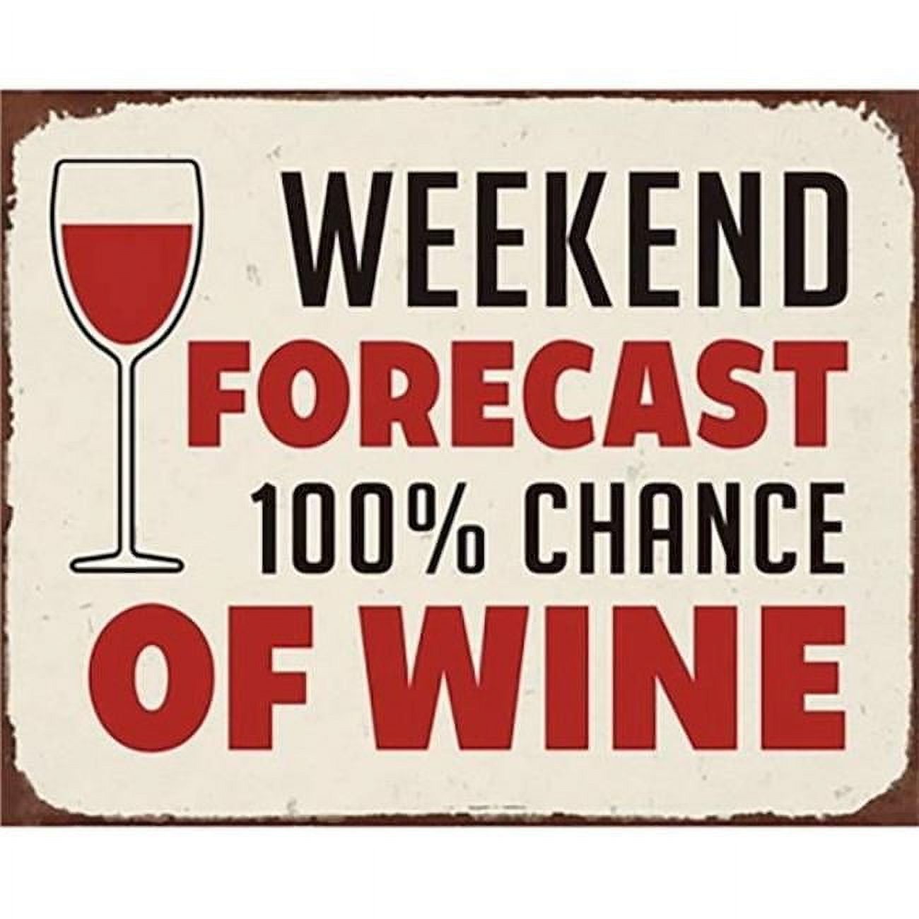 Weekend Forecast: Wine & Gardening - Funny Wooden Hanging Alcohol Sign Plaque By Barncrafts
