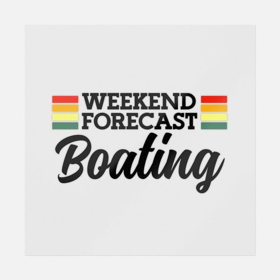 Weekend Forecast Boating Multicolor Transfer