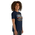thumbnail image 1 of Weekend Forecast Camping with a Chance of Wine - Funny Camp Short-Sleeve Unisex T-Shirt (Navy, XL), 1 of 4
