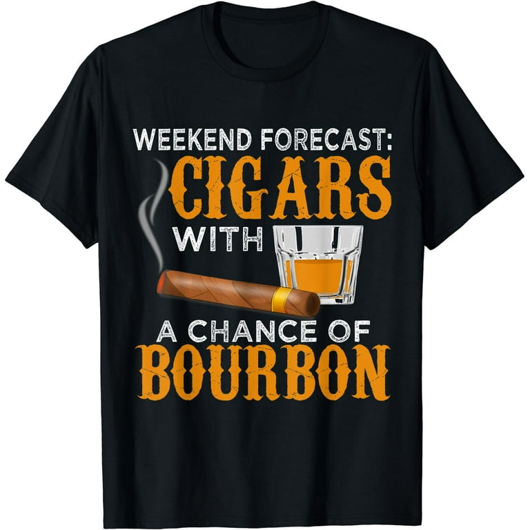 Bourbon T-Shirt Gift - Funny Bourbon Forecast Bourbon T-Shirt Gift - Funny Bourbon Forecast