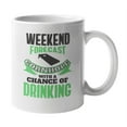 thumbnail image 1 of Weekend Forecast, Cornhole & Drinking Coffee & Tea Mug for Game Team (11oz), 1 of 3