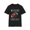 thumbnail image 1 of Weekend Forecast Football Auburn | Game Day | Sunday Funday | Alabama | Football Mom Unisex Softstyle T-Shirt, 1 of 4