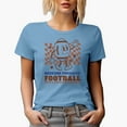 thumbnail image 1 of Weekend Forecast, Football with a Chance of Drinking, Retro Art Merch Gift, Baby Blue T-Shirt, Small, 1 of 5