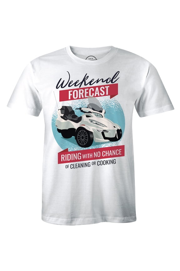 Weekend Forecast Riding With No Change Of Cleaning Or Cooking for Men T-Shirt