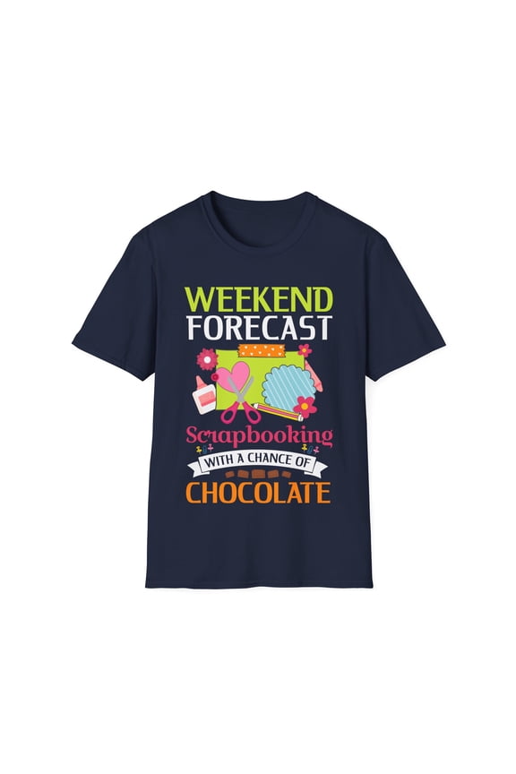Weekend Forecast Scrapbooking Crafting Lover Card Making TShirt