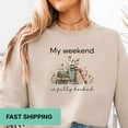 thumbnail image 1 of My Weekend is Fully Booked Sweatshirt, Librarian Sweatshirt, Book Lover Crewneck Sweater, Book Lover, Reading Sweatshirt, Bookworm SWEATSHIRT All Size S-5XL, 1 of 5