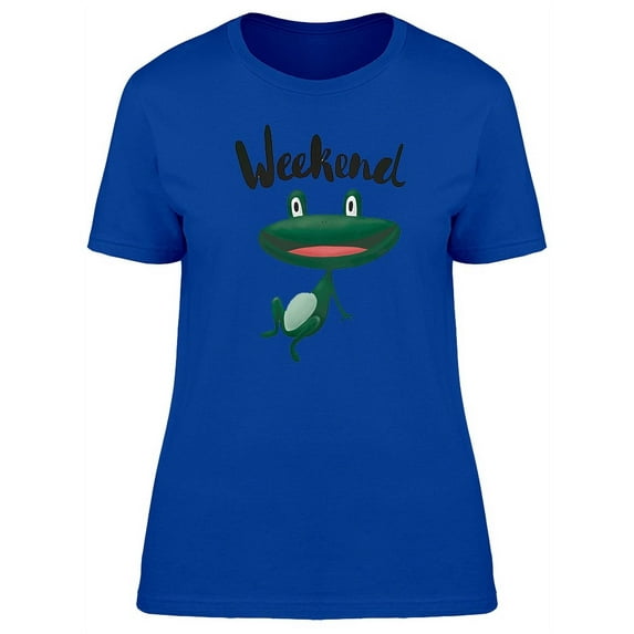 Weekend Happy Frog T-Shirt Women -Image by Shutterstock, Female Small