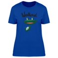 thumbnail image 1 of Weekend Happy Frog T-Shirt Women -Image by Shutterstock, Female XX-Large, 1 of 2