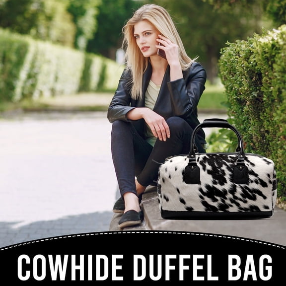 Weekend Holiday Bag Cowhide Large Leather Duffel Women Travel Men Sport Overnight Weekender Tricolour Leather Duffle Bag KDL-16