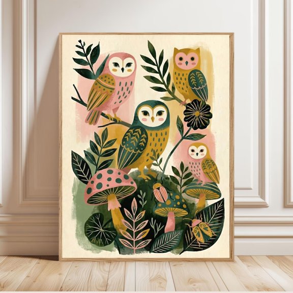 Weekend In Paris Cats Art Print French Cafe Wall Art Whimsical Illustration Cat Lover Gift Cozy Kitchen Decor, Unframed Paper Print