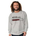 thumbnail image 1 of Weekend Loading Bar Computer Nerdy Unisex Plus Fleece Graphic Sweatshirt Brisco Brands 4X, 1 of 5