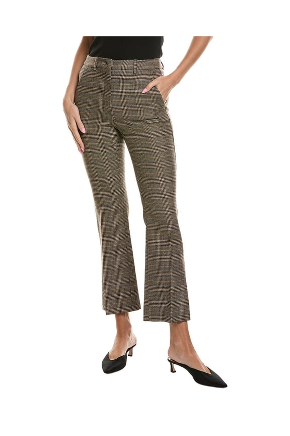Weekend Max Mara womens Baco Wool Trouser, 2, Brown