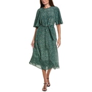 Weekend Max Mara womens Varese Silk Dress, 2, Blue