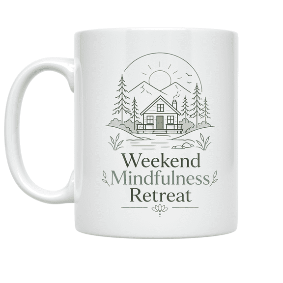 Weekend Mindfulness Retreat - Nature Lover - 11 oz Ceramic Coffee Mug