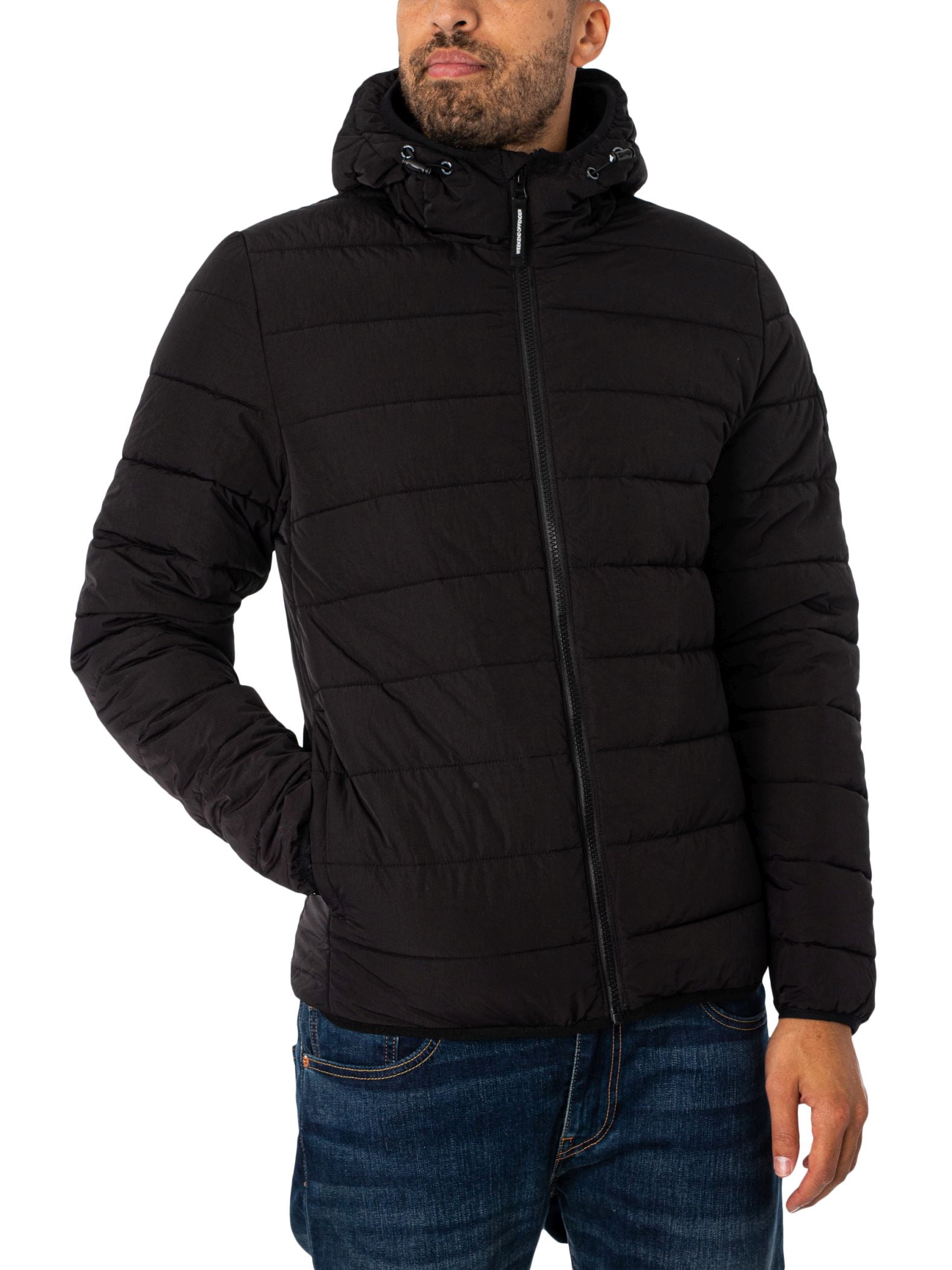 Weekend Offender LA Guardia Puffer Jacket, Black - Walmart.com