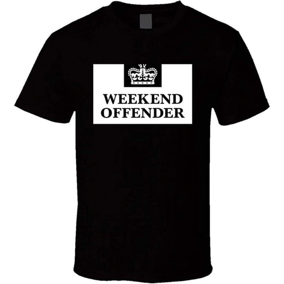 Weekend Offender Prison T Shirt Black