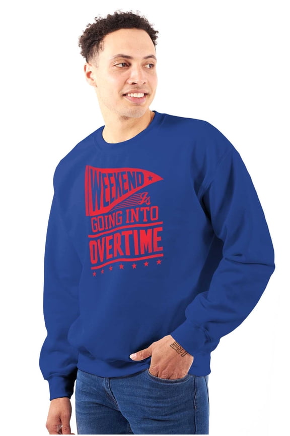 Weekend Overtime College Sports Gym Unisex Plus Fleece Graphic Sweatshirt Brisco Brands 2X