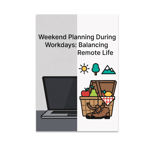 Weekend Planning During Workdays - Remote Worker Decor - 13x19 Poster Print