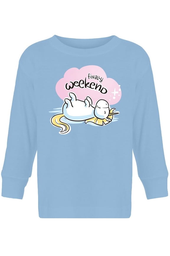 Weekend, Relaxed Unicorn Long Sleeve Toddler -Image by Shutterstock, 2 Toddler