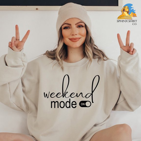 Weekend Sweatshirt, Weekend Mode Sweatshirt, Fall Sweatshirt, Girls Camping Sweatshirt, Weekend Vibes Sweatshirt, Introvert Sweatshirts TSHIRT All Size S-5XL