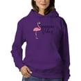 thumbnail image 1 of Weekend Vibes Flamingo Hoodie Women -Image by Shutterstock, Female Medium, 1 of 4