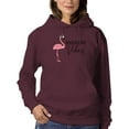 thumbnail image 1 of Weekend Vibes Flamingo Hoodie Women -Image by Shutterstock, Female XX-Large, 1 of 4