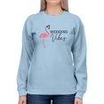 thumbnail image 1 of Weekend Vibes Flamingo Sweatshirt Women -Image by Shutterstock, Female Medium, 1 of 4