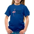 thumbnail image 1 of Weekend Vibes Flamingo T-Shirt Juniors -Image by Shutterstock,  Large, 1 of 4