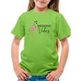 thumbnail image 1 of Weekend Vibes Flamingo T-Shirt Juniors -Image by Shutterstock,  Medium, 1 of 4