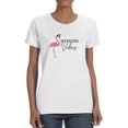 thumbnail image 1 of Weekend Vibes Flamingo T-Shirt Women -Image by Shutterstock, Female 3X-Large, 1 of 4