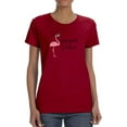 thumbnail image 1 of Weekend Vibes Flamingo T-Shirt Women -Image by Shutterstock, Female Medium, 1 of 4