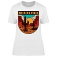 thumbnail image 1 of Weekend Vibes Graphic T-Shirt Women -Image by Shutterstock, Female Large, 1 of 2