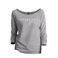 thumbnail image 1 of Weekend Vibes Women's Fashion Slouchy 3/4 Sleeves Raglan Lightweight Sweatshirt Sport Grey Large, 1 of 3