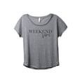 thumbnail image 1 of Weekend Vibes Women's Fashion Slouchy Dolman T-Shirt Tee Heather Grey Large, 1 of 3