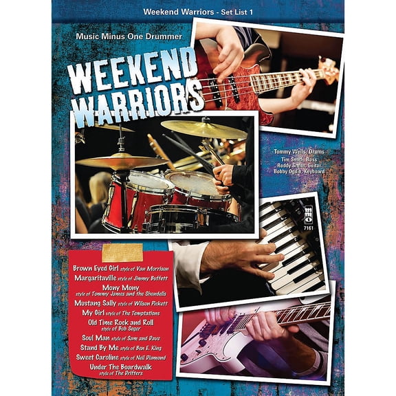 Weekend Warriors - Set List 1, Drums Music Minus One Series Softcover with CD Performed by Various
