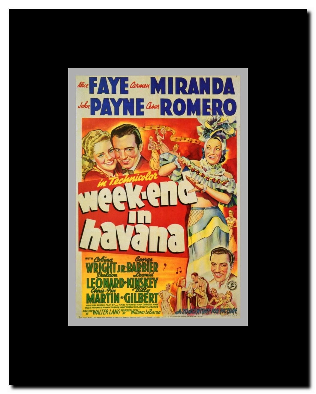 Weekend in Havana Framed Movie Poster