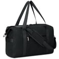 thumbnail image 1 of Weekender Bag Airline Approved Under Seat Carry on Basic Travel Duffel with Multiple Pockets Water-Resistant for Women and Men, 20L, Black, 1 of 8
