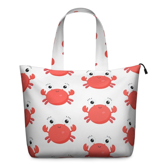 Weekender Bag Cute Crab Marine Adorable Tote Bag Fit . Inch Laptop Computer Gym Duffle for Short Trips Weekend Getaways