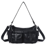 Hobo Purses for Women Crossbody Shoulder Bag Ladies Multi Pocket Handbags with Adjustable Shoulder Strap | Soft Vegan Leather