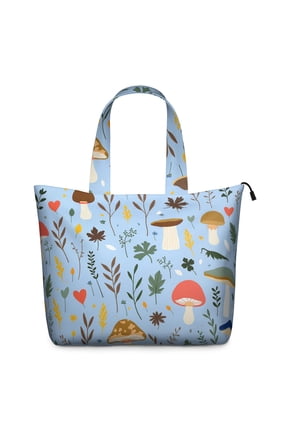 Weekender Bag Mushroom Carry-On Bag Fit . Inch Laptop Computer Women’s Travel Bag for Short Trips Weekend Getaways