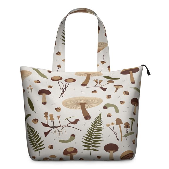 Weekender Bag Mushroom Tote Bag Fit . Inch Laptop Computer Gym Duffle for Short Trips Weekend Getaways