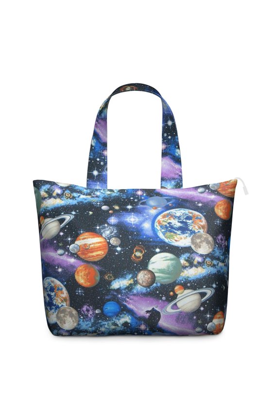 Weekender Bag with Starry Night Sky Celestial Moon Stars Print Multipurpose Travel Tote with Adjustable Strap, Lightweight Airplane Friendly for Fitness Short Trips