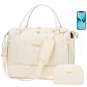 Weekender Bag Travel Duffel Bag with Shoe Compartment and Toiletry Bag for Women The Essential Fall Overnight Bag