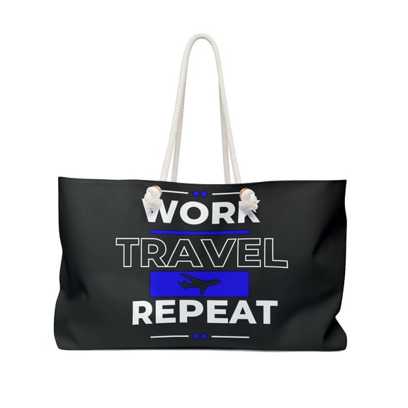 Weekender Bag Work Travel Repeat Wanderlust Overnight Bag Diaper Shopping
