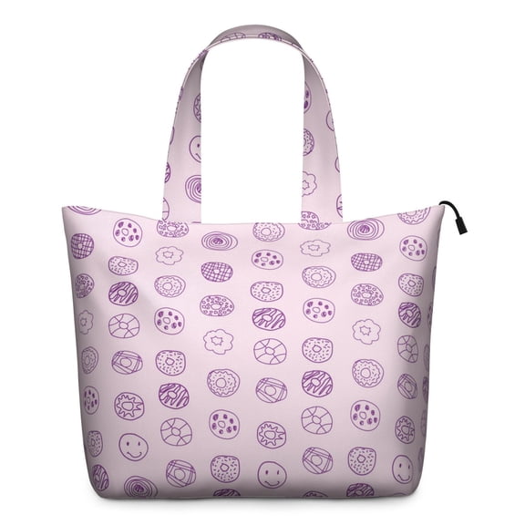 Weekender Bag with Doughnut Cy Designs Lightweight Multipurpose Tote Bag with Adjustable Strap for Foodie Donut Lovers
