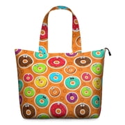 Weekender Bag with Doughnut Cy Designs Lightweight Multipurpose Tote Bag with Adjustable Strap for Foodie Donut Lovers