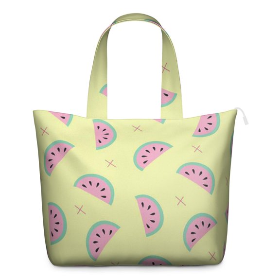 Weekender Bag with Fresh Watermelon Tropical Summer Prints Large Capacity Travel Tote Bag Lightweight with Cute Fruit Patterns Beach Aesthetic