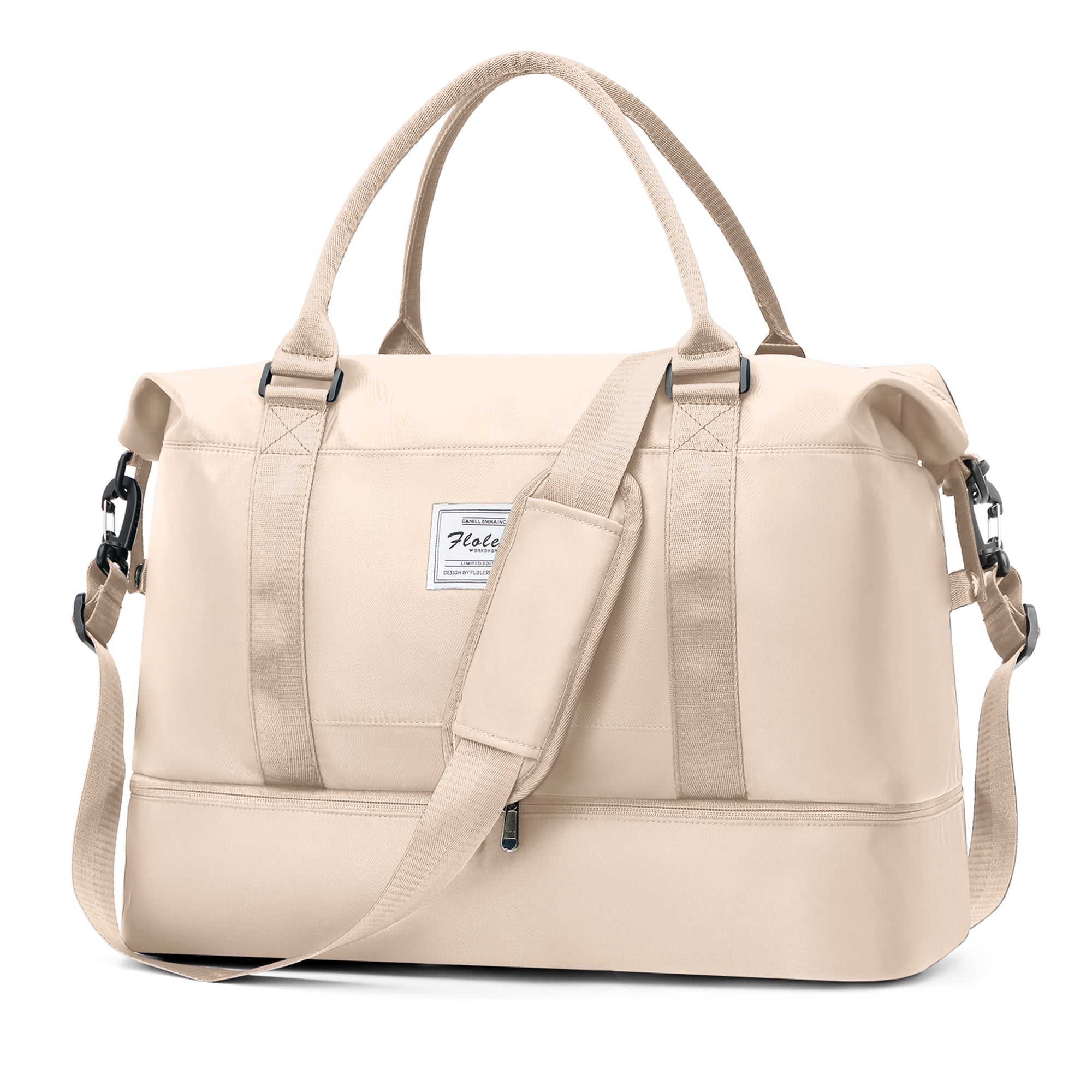 Large Weekender Duffle Bag for Women with Shoe Compartment, Airline ...