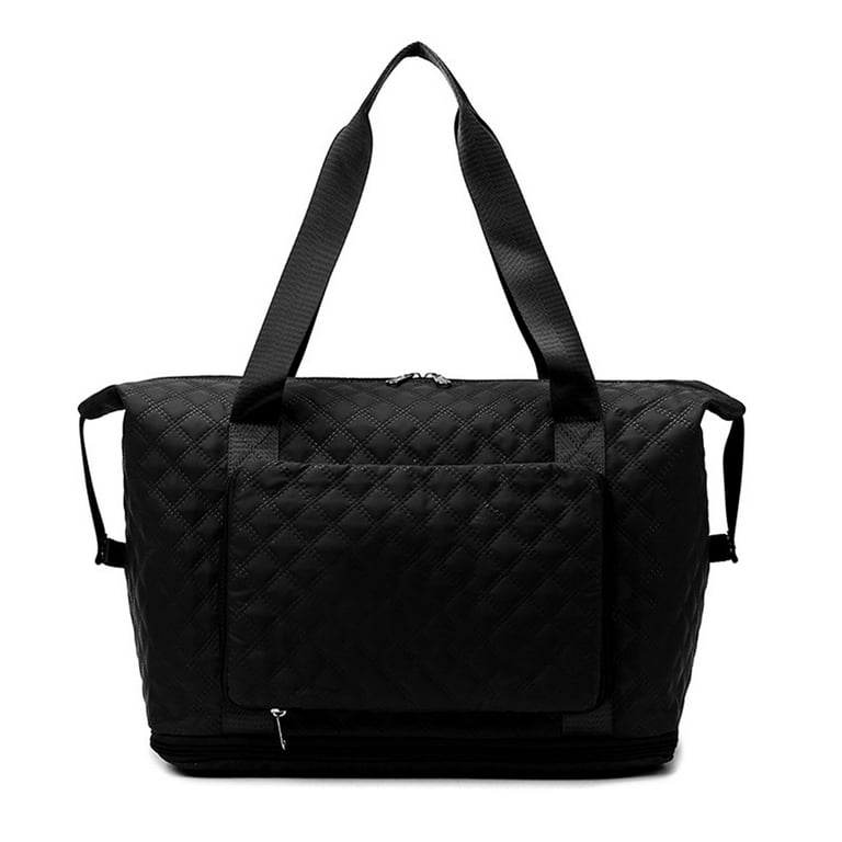 Weekender Bags for Women, Gym Bag Travel Duffle Overnight Bag for Travel  Essentials, Large Hospital Bag for Labor and Delivery,black,black，G11264 