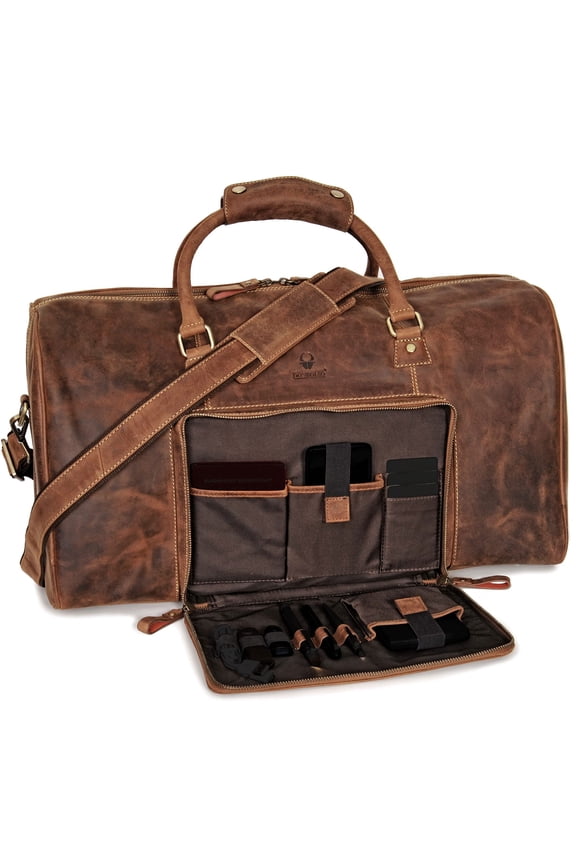 Weekender Naples I Handcrafted Leather Men'S Travel Bag I Genuine Leather Duffle